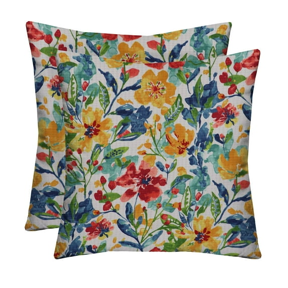 RSH Décor Indoor Outdoor Set of 2 Pillows 20" x 20", Oakmont Hightown Festival