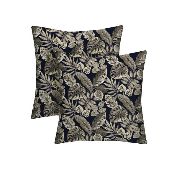 RSH Décor Indoor Outdoor Set of 2 Pillows 24" x 24", Casco Lapis Navy