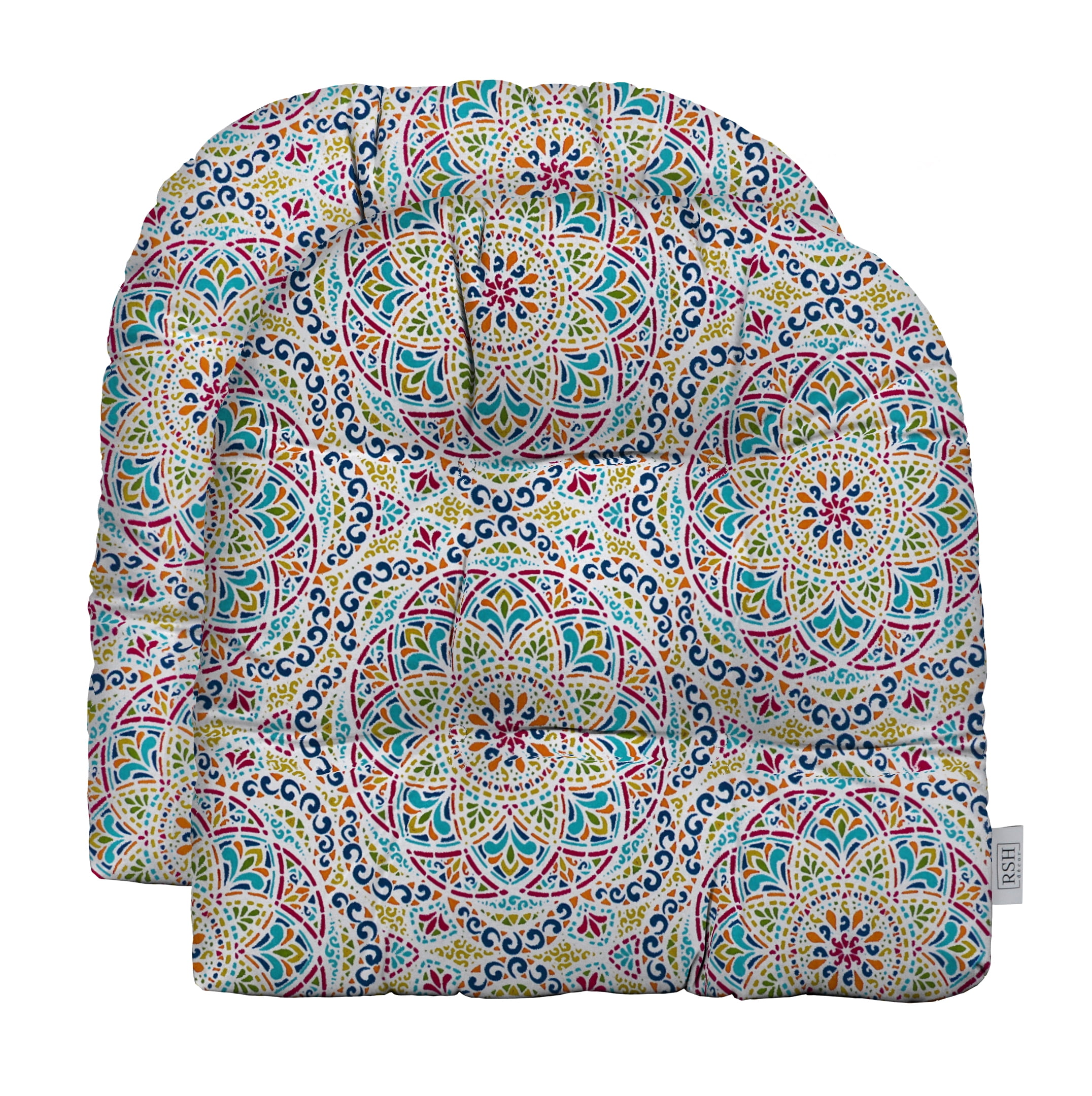 U Shaped Paisley Seat Cushions Tufted Chair Outdoor Chair Cushions