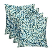 RSH Décor Indoor Outdoor Set of 4 Pillows 17" x 17", Sunny Spot Blue