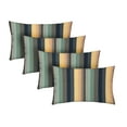 thumbnail image 1 of RSH Décor Indoor Outdoor Set of 4 Pillows 26" x 16", Braymont Dune Blue Stripe, 1 of 6
