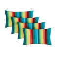 thumbnail image 1 of RSH Décor Indoor Outdoor Set of 4 Pillows 26" x 16", Braymont Multi Color Stripe, 1 of 6