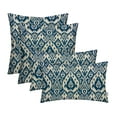 thumbnail image 1 of RSH Décor Indoor Outdoor Set of 4 Pillows Square and Lumbar Pillows, 17+ 20 x 12, Ashmore Marine Blue, 1 of 6