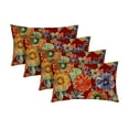 thumbnail image 1 of RSH Décor Indoor Outdoor Set of 4 Pillows Weather Resistant, 20" x 12", Colsen Berry, 1 of 6