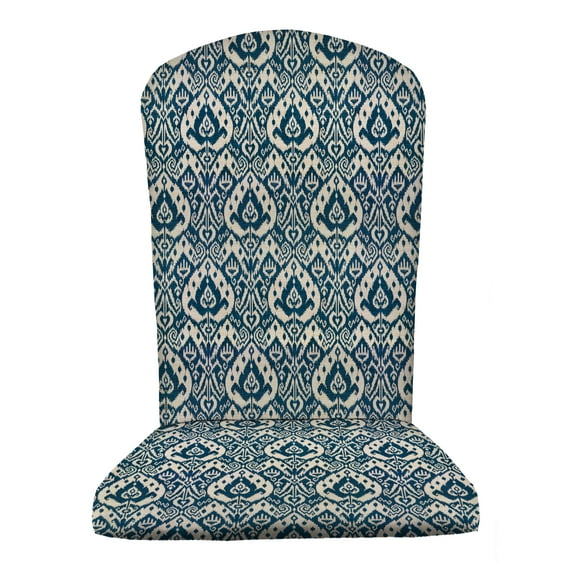 RSH Décor Indoor Outdoor Single Foam Adirondack Chair Seat Cushion, Ashmore Marine Blue