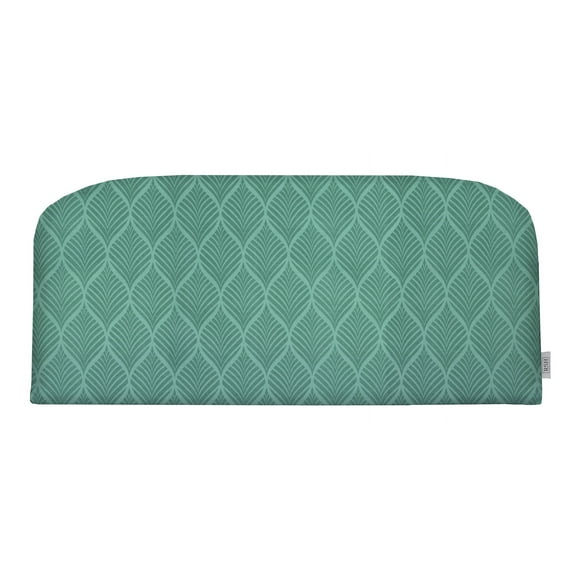 RSH Décor Indoor Outdoor Single Foam Wicker Loveseat Cushion, Standard, Fenbrook Teal
