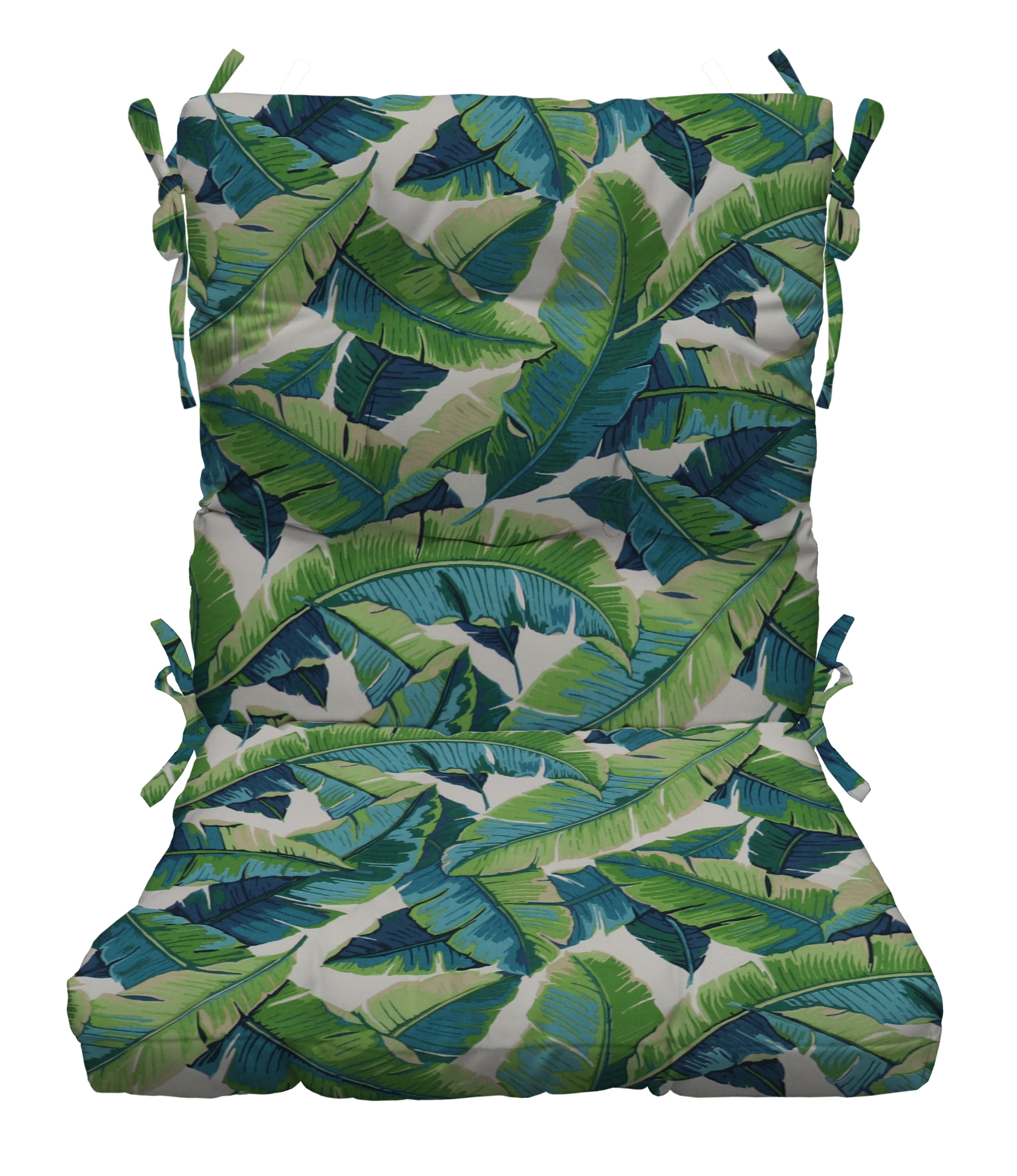 RSH Décor Indoor Outdoor Tufted High Back Chair Cushion, Balmoral Opal