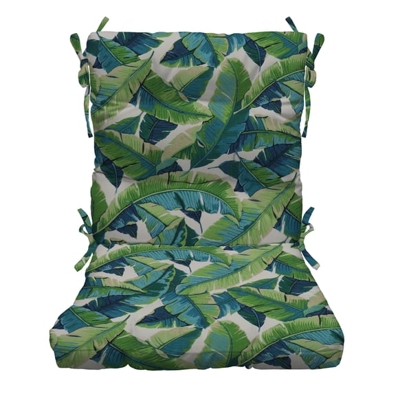 RSH Décor Indoor Outdoor Tufted High Back Chair Cushion, Balmoral Opal