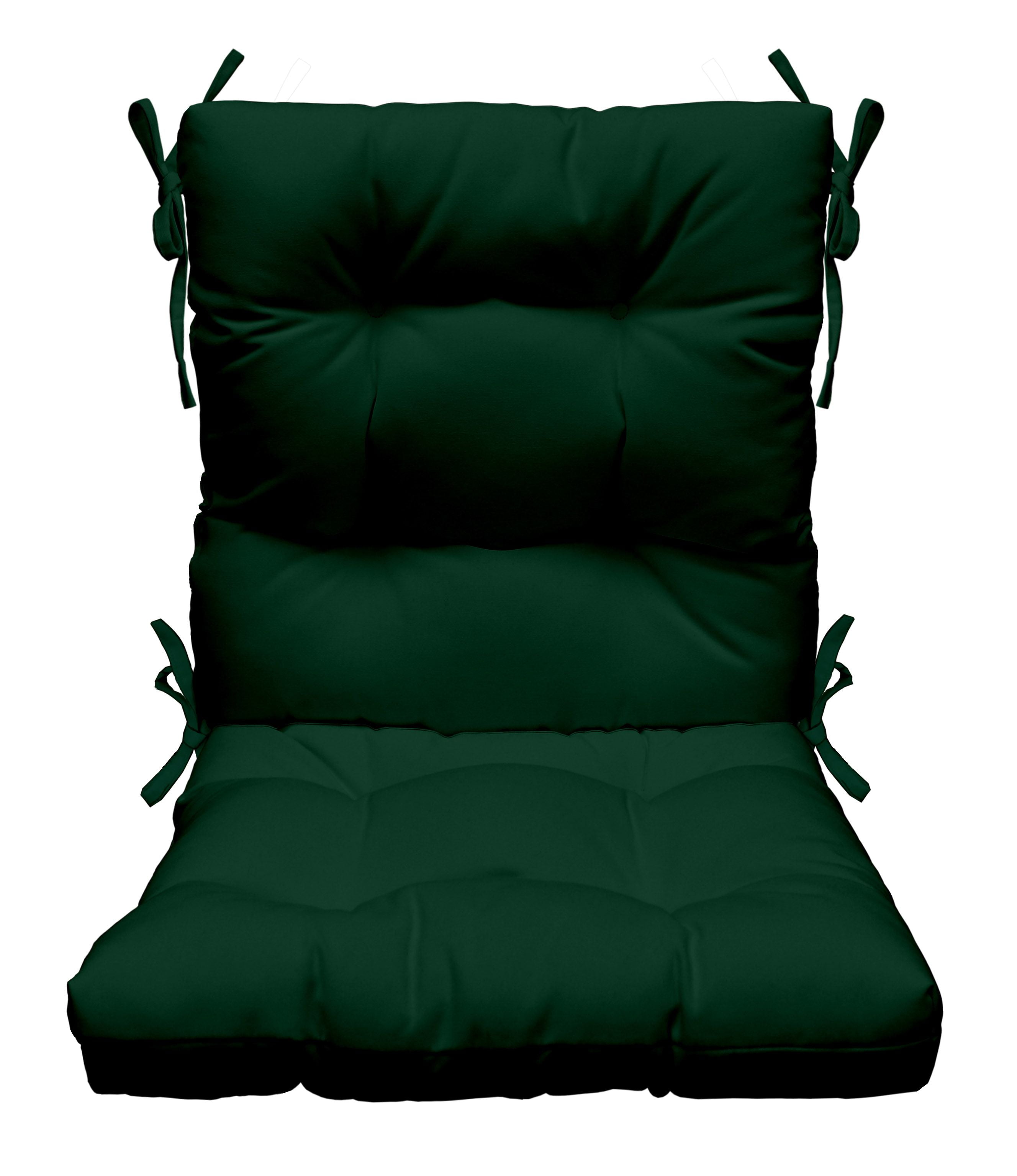 Hunter green chair pads sale