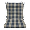 thumbnail image 1 of RSH Décor Indoor Outdoor Tufted Mid Back Chair Cushion, Branson Lapis Blue, 1 of 5