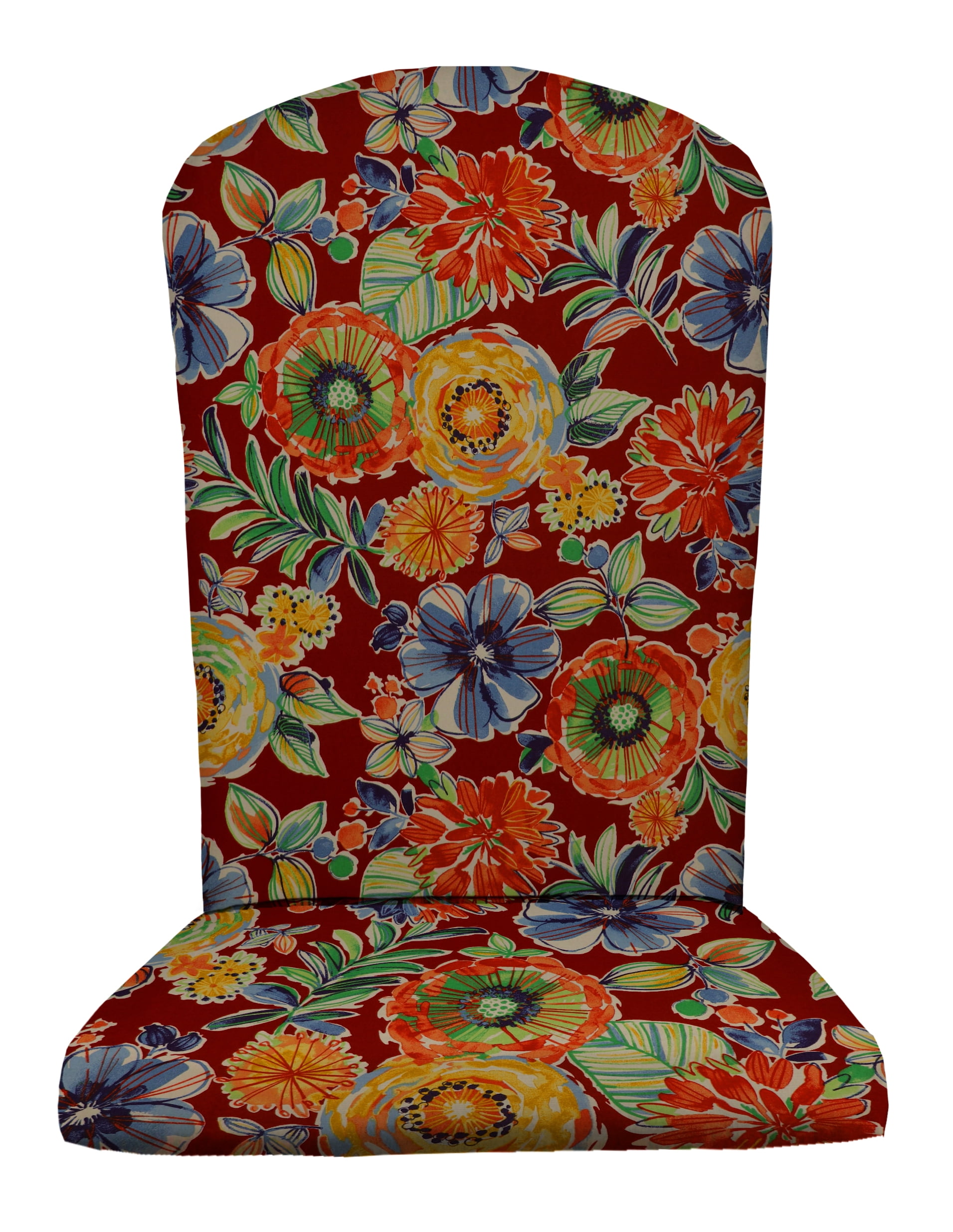 RSH Décor Outdoor Single Foam Adirondack Chair Seat Cushion, Colsen Berry
