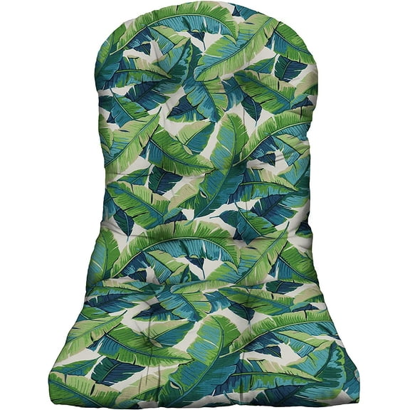 RSH Décor Outdoor Single Tufted Adirondack Chair Seat Cushion, Balmoral Opal