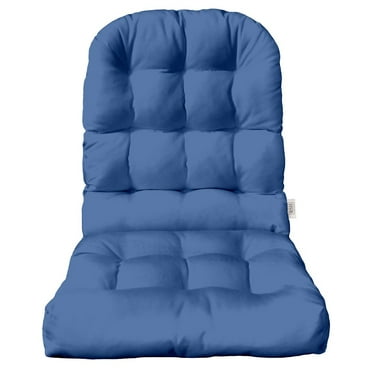 RSH DECOR: Sunbrella Tufted Adirondack Chair Cushion | 42.5” x 21” | Sunbrella Performance Fabric | Water and Fade-Resistant | Canvas Capri Blue