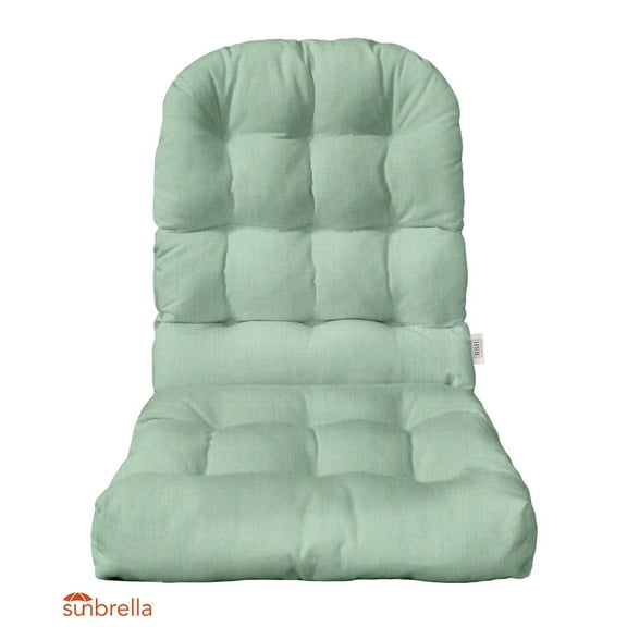 RSH DECOR: Sunbrella Tufted Adirondack Chair Cushion | 42.5” x 21” | Sunbrella Performance Fabric | Water and Fade-Resistant | Canvas Spa