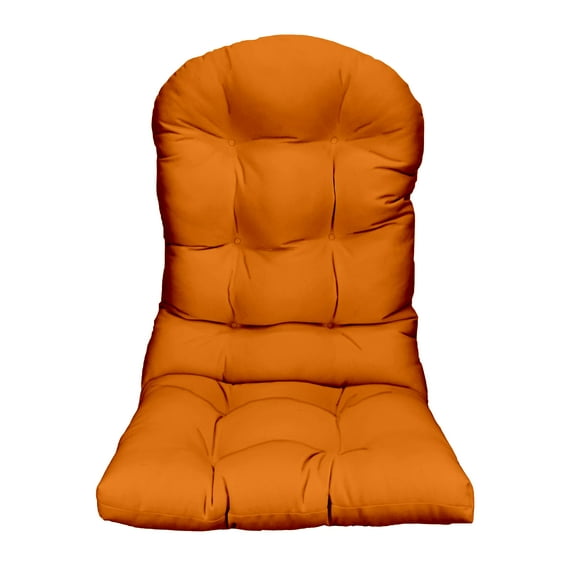 RSH DECOR: Tufted Adirondack Cushion | All-Weather Fabric | Orange
