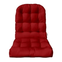 RSH DECOR: Tufted Adirondack Cushion | All-Weather Fabric | Red