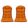thumbnail image 1 of RSH DECOR: Tufted Adirondack Cushion Set of 2 | All-Weather Fabric | Orange, 1 of 6
