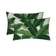 thumbnail image 1 of RSH Decor: 2 Lumbar Support Pillows | 20" x 12" | All-Weather Spun Fabric | Swaying Palms Aloe, 1 of 6
