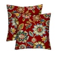 thumbnail image 1 of RSH Decor: 2 Square Throw Pillows | 17" x 17" | All-Weather Spun Fabric | Daelyn Cherry, 1 of 7