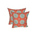 thumbnail image 1 of RSH Decor: 2 Square Throw Pillows | 24" x 24" | All-Weather Spun Fabric | Watermelon Sundial, 1 of 6