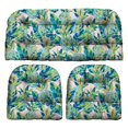 thumbnail image 1 of RSH Decor: 3-Piece Wicker Tufted Cushion Set | Standard | All-Weather Spun Fabric | Vida Opal Pineapple, 1 of 6