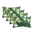 thumbnail image 1 of RSH Decor: 4 Lumbar Support Pillows | All-Weather Spun Fabric | Swaying Palms Aloe, 1 of 3