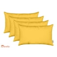 thumbnail image 1 of RSH Decor: 4 Lumbar Support Pillows Made with Sunbrella Performance Fabric | 20" x 12" | Canvas Sunflower Yellow, 1 of 9