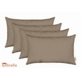 thumbnail image 1 of RSH Decor: 4 Lumbar Support Pillows Made with Sunbrella Performance Fabric | 20" x 12" | Canvas Taupe, 1 of 8