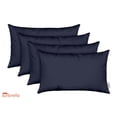 thumbnail image 1 of RSH Decor: 4 Lumbar Support Pillows Made with Sunbrella Performance Fabric | 26" x 16" | Canvas Navy Blue, 1 of 7