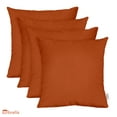 thumbnail image 1 of RSH Decor: 4 Square Accent Pillows Made with Sunbrella Performance Fabric | 20" x 20" | Canvas Rust, 1 of 9