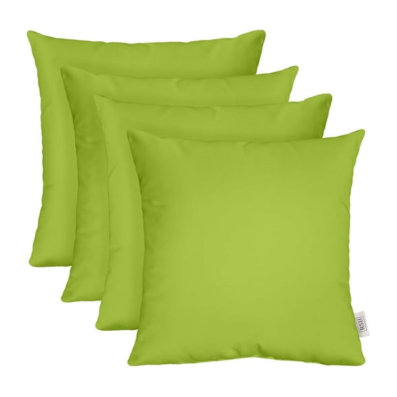 RSH Decor: 4 Square Accent Pillows Made with Sunbrella Performance Fabric | 24" x 24" | Canvas Macaw