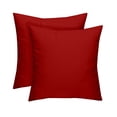 thumbnail image 1 of RSH Decor: 4 Square Throw Pillows | 24" x 24" | All-Weather Spun Fabric | Red, 1 of 6