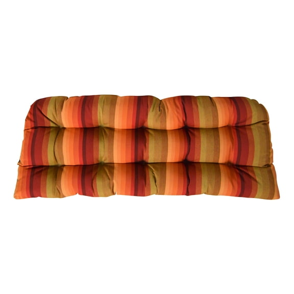 RSH Decor 41 x 19 Sunset Tufted Loveseat Outdoor Seating Cushion