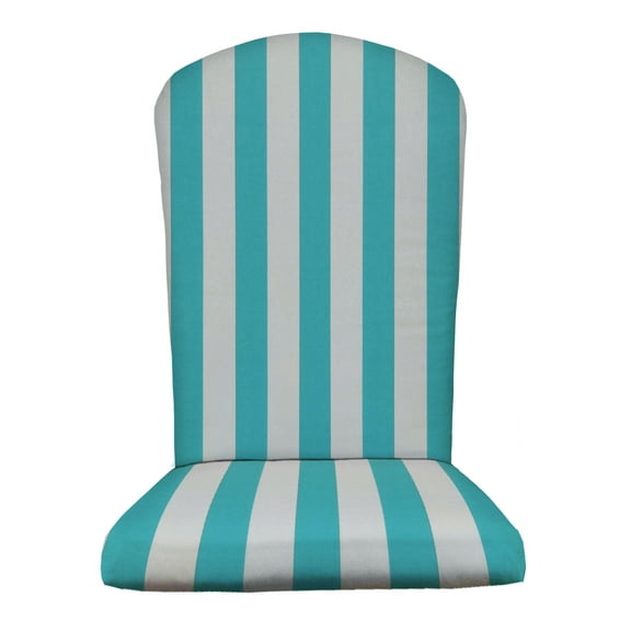RSH Decor Outdoor Foam Adirondack Chair Seat Cushion, Cancun & White Stripe