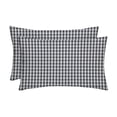 thumbnail image 1 of RSH Decor Resort Spa Home Decor Collection 20" x 12" Indoor Outdoor Plaid Lumbar Pillows, Set of 2, 1 of 5
