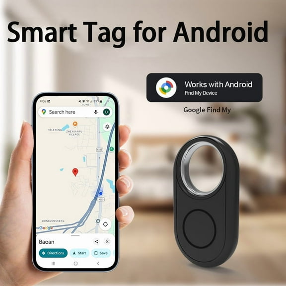 RSH Google Smart Tracker Smart Tag Work Whit Android Search for your wallet, pet, and luggage BL5.0Battery CR2032