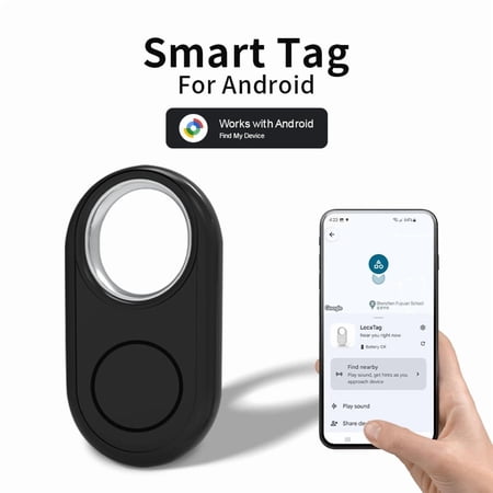 RSH Air Tracker Tag (Android Only), Bluetooth Tracking Device, Item Finder and Key Locator, Works with Google Find Hub, Smart Tag for Keys, Wallet, Luggage