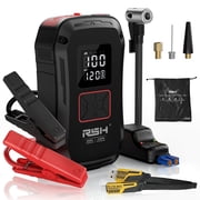 RSH Portable Car Jump Starter with Air Compressor, 4000A Peak 600A Current, 12000mAh Battery Booster Pack, Black
