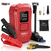 RSH Portable Car Jump Starter with Air Compressor, 4000A Peak 600A Current, 12000mAh Battery Booster Pack, Red