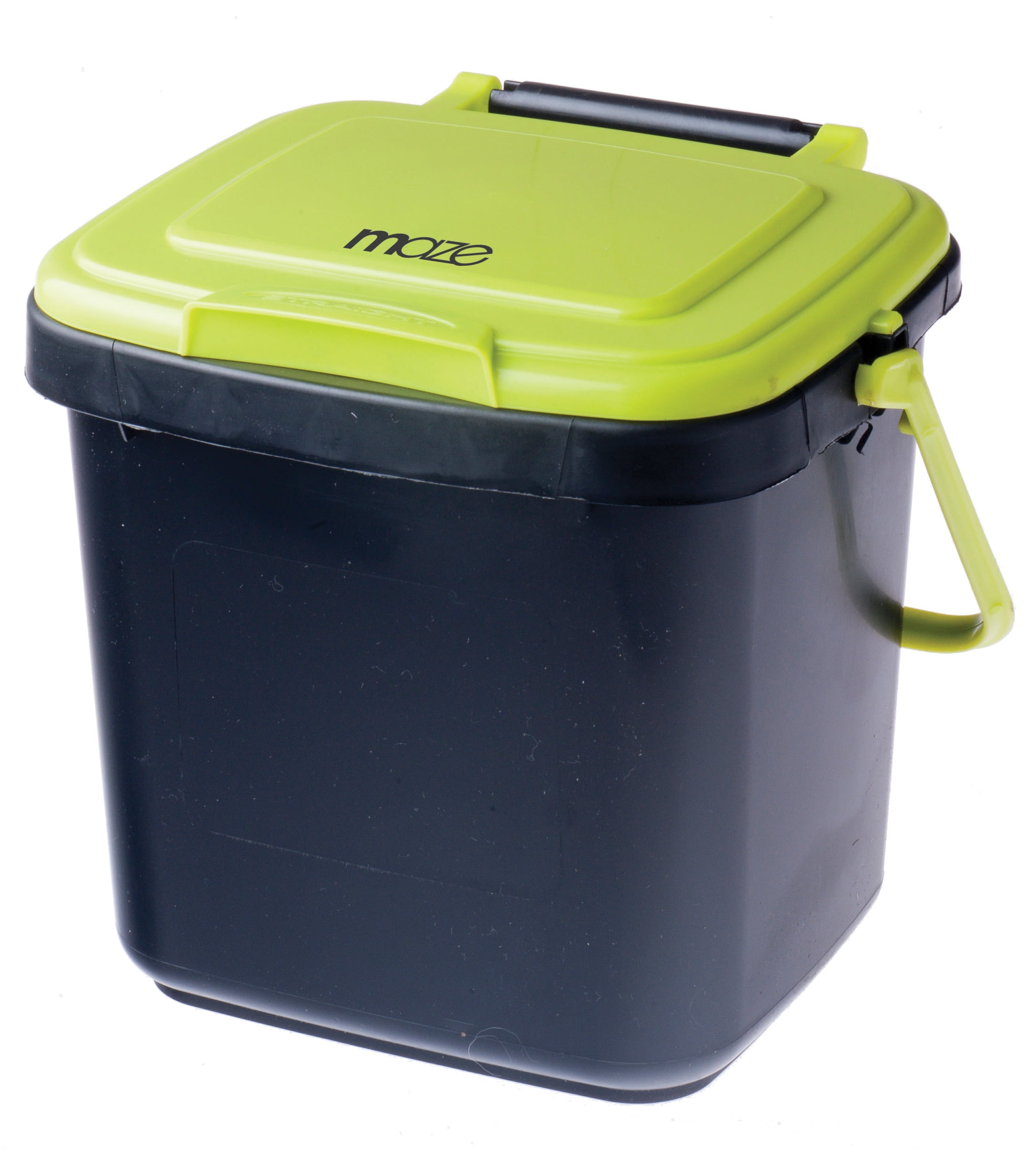 RSI 2 gal Black and Plastic Kitchen Composting Bin 