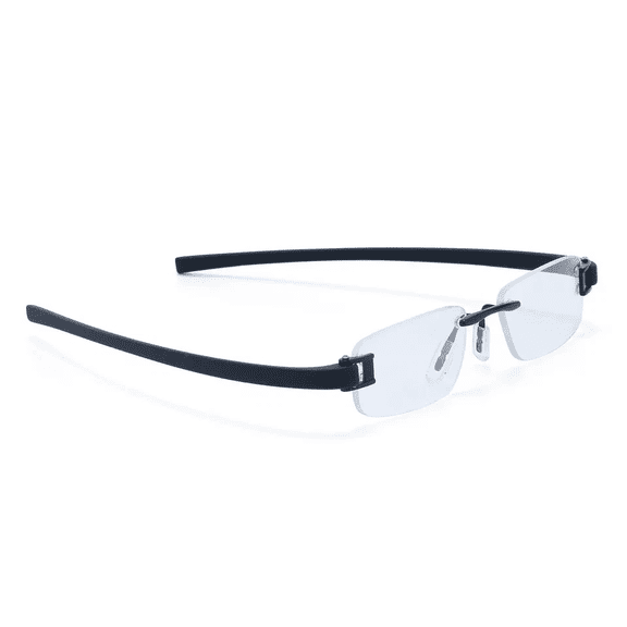 RSINC Rimless frame/eyeglass/Spectacle, Optical, Prescription, For Men And Women, Modern, Unisex, Business, Collage, Fashion, School, Ladies, Sports Tag Black Black 5069-51-18-140