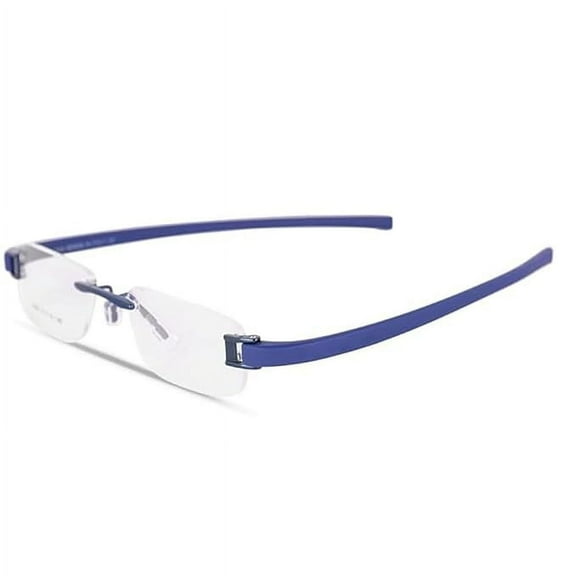 RSINC Rimless frame eyeglass Spectacle Optical Prescription For Men And Women Modern Unisex Business Collage Fashion School Ladies Sports Tag Blue- Blue -51-18-140TAG A1 FB