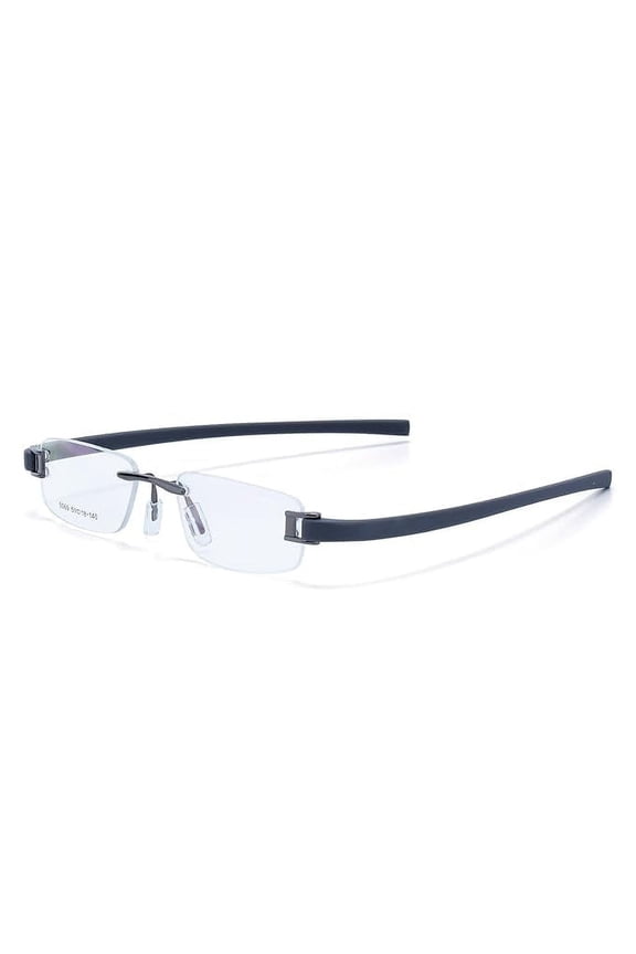 Rimless frame/eyeglass/Spectacle, Optical, Prescription, For Men And Women, Modern, Unisex, Business, Collage, Fashion, School, Ladies, Sports Tag Gun Grey 5069-51-18-140