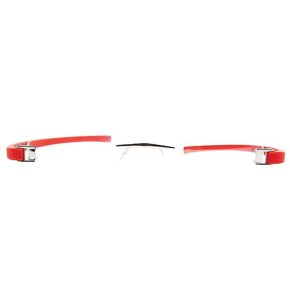 RSINC Rimless frame/eyeglass/Spectacle, Optical, Prescription, For Men And Women, Modern, Unisex, Business, Collage, Fashion, School, Ladies, Sports, Tag Silver Red 5069 51-18-140