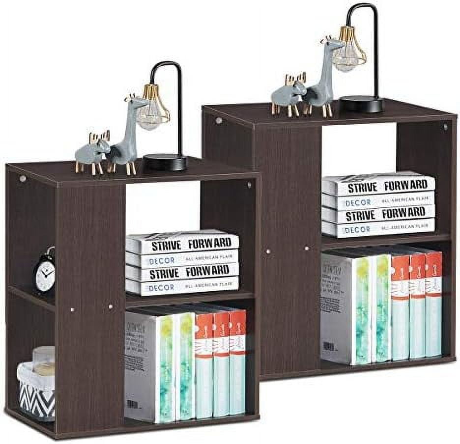 RSJIWOGZ End with Shelves 3Tier Open W/Foot Pads Room Bedroom Study