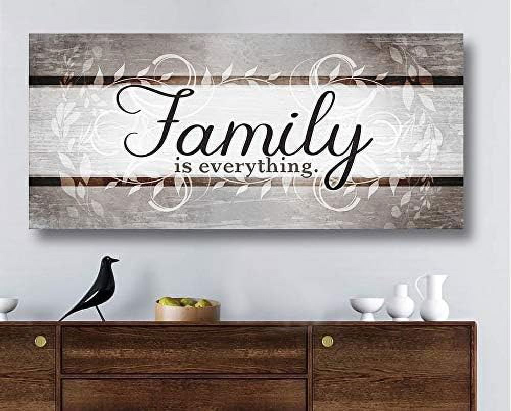 RSJIWOGZ Family Is Everything Wall Art Family room Framed wall art Large canvas wall art