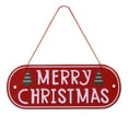 thumbnail image 1 of RSKK Mini Hangable Diy Christmas Welcome Sign,Christmas Plaque Sign Metal Christmas Door Wall Hanging Sign Christmas Tree Ornaments Ornaments Hangs, 1 of 4