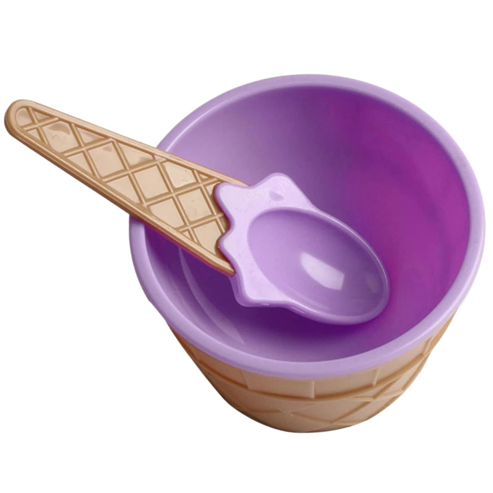 RSKK Mini Ice Cream Bowl with Spoon Mini Ice Bowl with Spoon Dessert