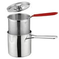 RSKK Stainless Steel Filtered Ingredient Fryer with Lid Chicken Wire