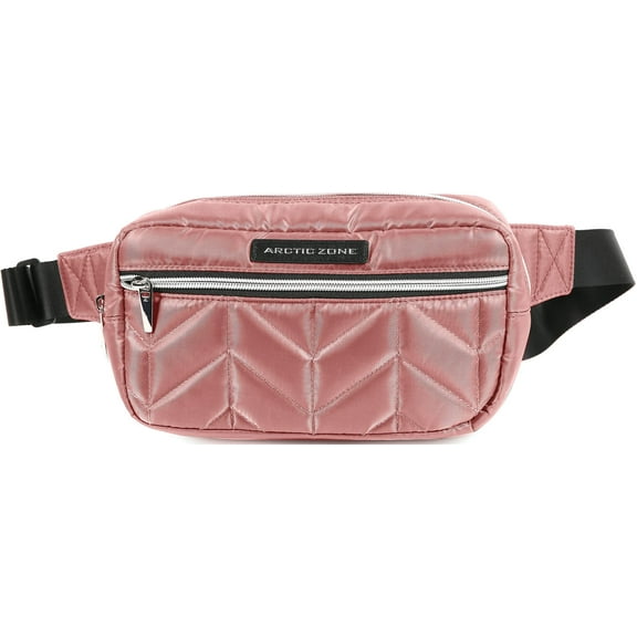 Arctic Zone Quilted Crossbody Insulated Lunch Pack - Rose Tan